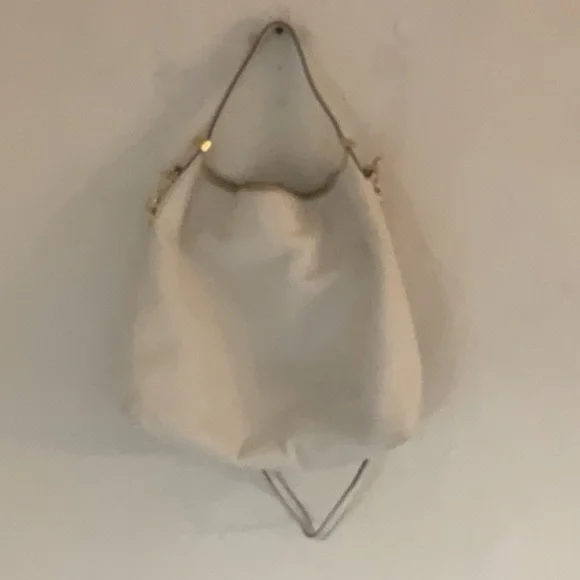 MICHAEL Michael Kors Bedford Large Leather Hobo Style Bag, White/Gold Tone - Picture 2 of 16